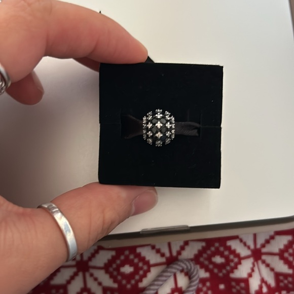 Pandora Pave Sparkle Charm - Black & Silver - Picture 2 of 4